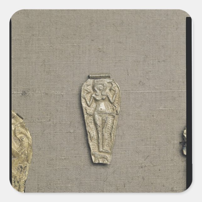 Pendant depicting Astarte, goddess of fertility Square Sticker (Front)
