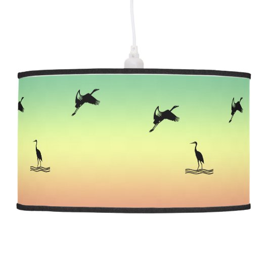 Pendant Lamp - Seabirds at Sunrise (Left)