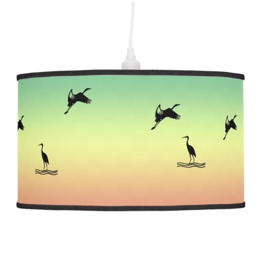 Pendant Lamp - Seabirds at Sunrise (Right)