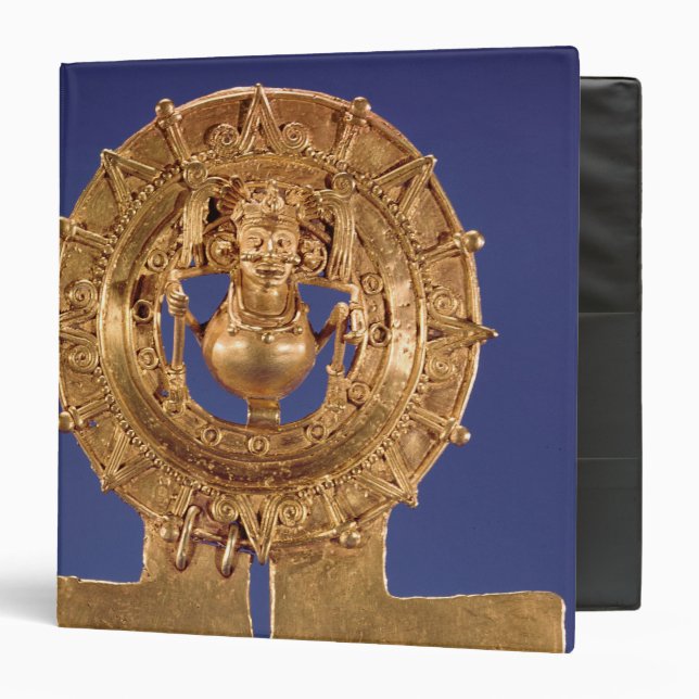 Pendant representing a sun disk, Zaachila Binder (Front/Inside)