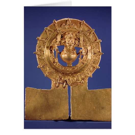 Pendant representing a sun disk, Zaachila Cards (Front)