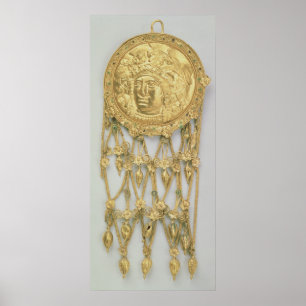 Pendant with the head of Athena Parthenos Poster