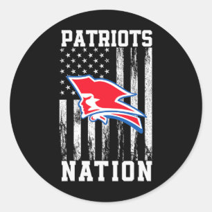 Pender Patriots Logo Nation Hs Classic Round Sticker