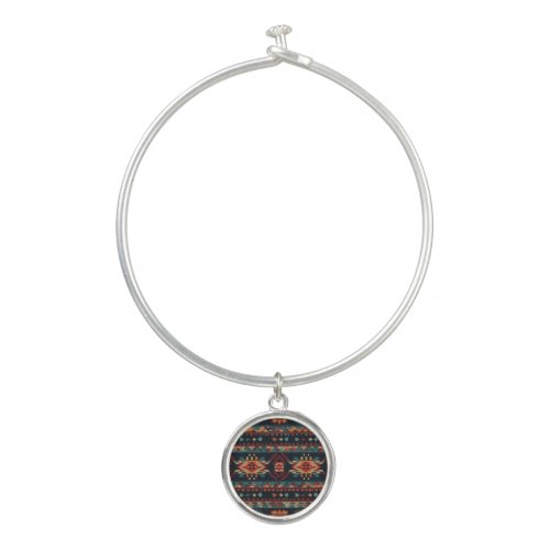 Pendleton Bangle Bracelet With Round Charm