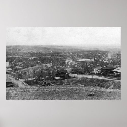 Pendleton Oregon Birds Eye View Photograph Poster