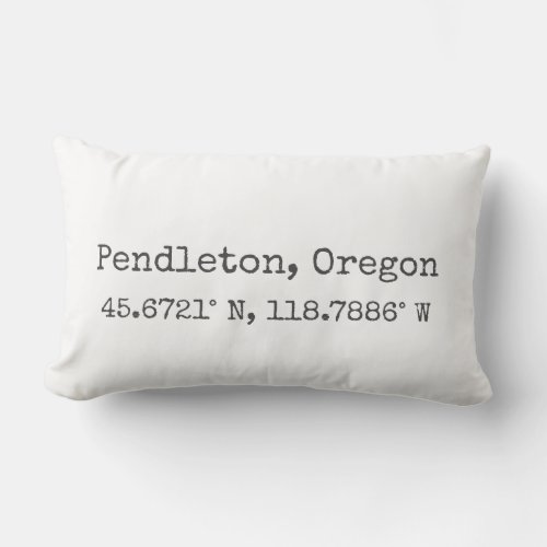 Pendleton Oregon Coordinates Lumbar Pillow