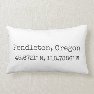 Pendleton, Oregon Coordinates Lumbar Pillow