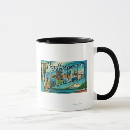 Pendleton Oregon _ Large Letter Scenes Mug