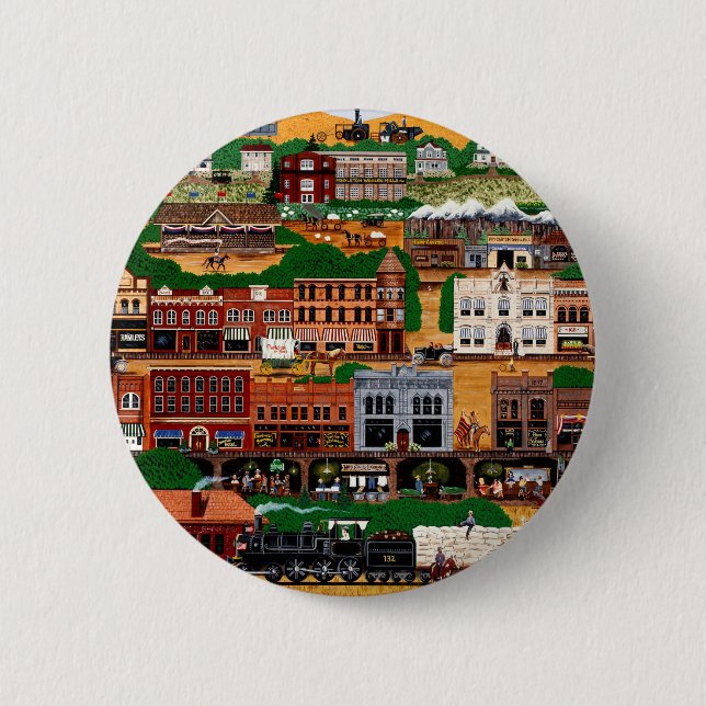 Pendleton ~ The Wild West Button (Front)