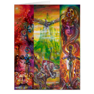 PENDRAGON Medieval Knights and Lake,Fantasy Cards