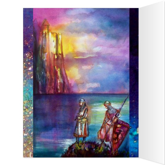 PENDRAGON Medieval Knights,Lake Sunset,Fantasy (Inside (Left))