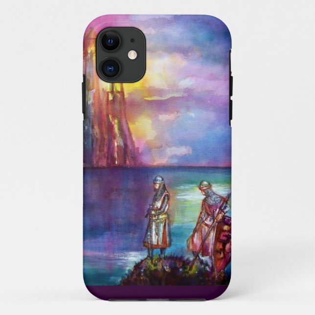 PENDRAGON Medieval Knights,Lake Sunset,Fantasy Case-Mate iPhone Case (Back)
