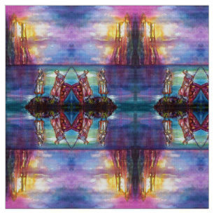 PENDRAGON Medieval Knights,Lake Sunset,Fantasy Fabric