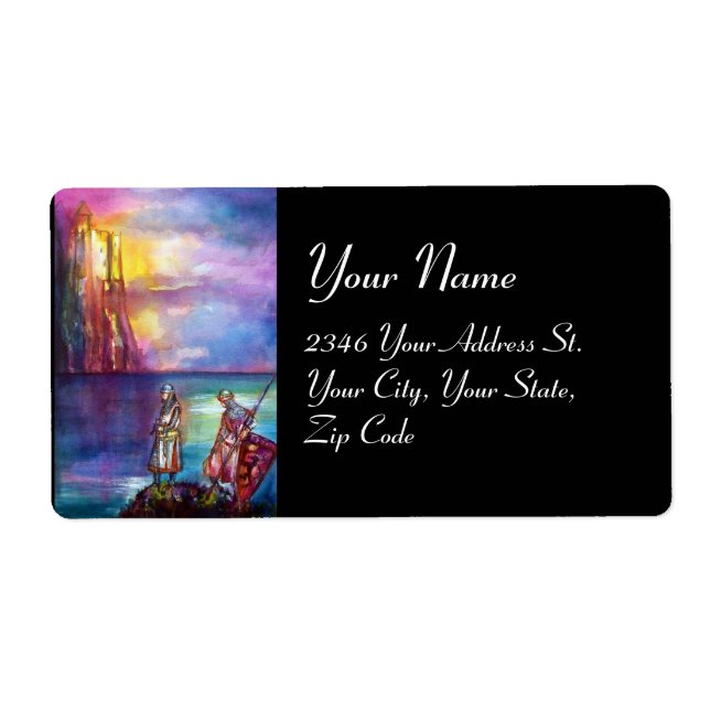 PENDRAGON Medieval Knights,Lake Sunset,Fantasy Label (Front)