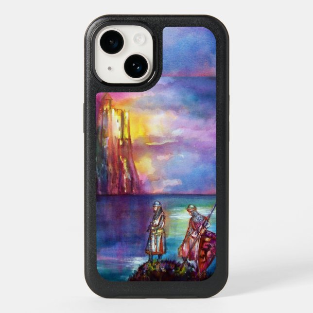 PENDRAGON Medieval Knights,Lake Sunset,Fantasy  Otterbox iPhone Case (Back)
