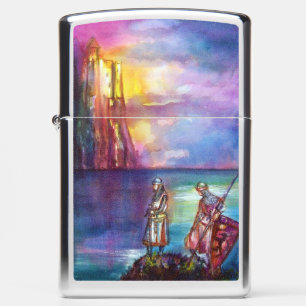 PENDRAGON Medieval Knights,Lake Sunset,Fantasy  Zippo Lighter