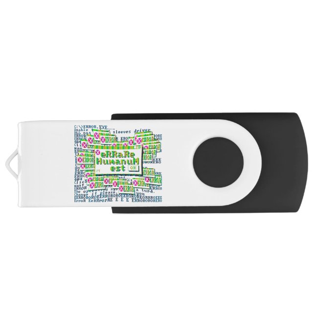 Pendrive Errare Humanum Est Flash Drive (Back)
