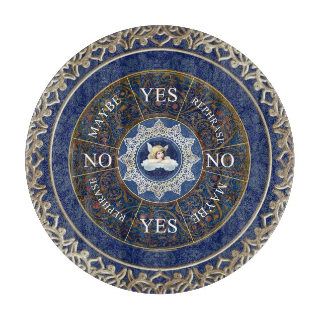 Pendulum Board Chart Divination Game Angel Blue (Front)