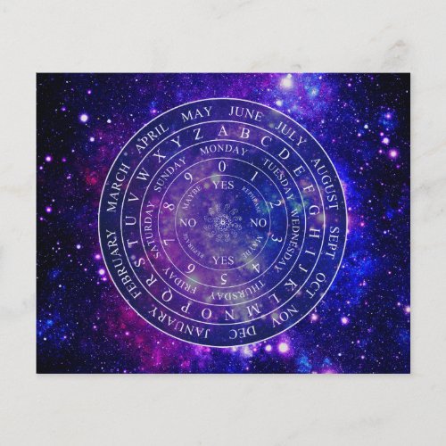 Pendulum Board Chart Divination Game Purple Space Flyer