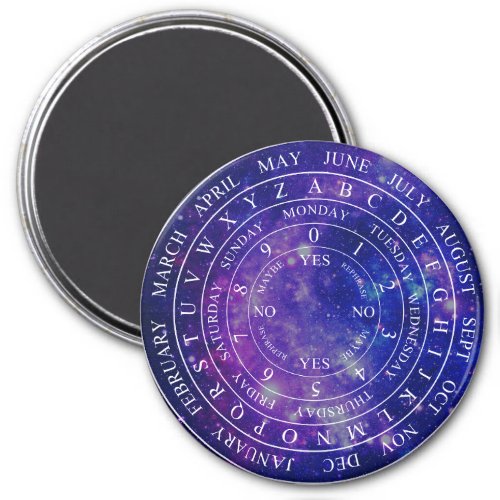 Pendulum Board Chart Divination Game Purple Space Magnet