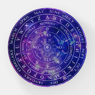 Pendulum Board Chart Divination Game Purple Space Paperweight