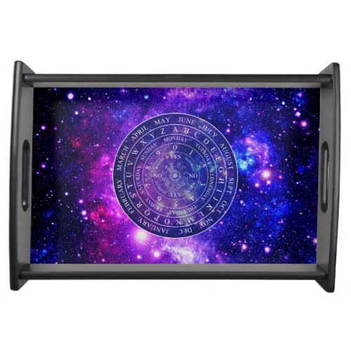 Pendulum Board Chart Divination Game Purple Space Serving Tray
