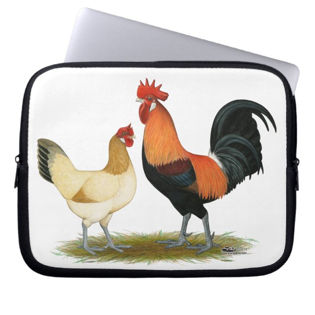 Penedesenca Chickens Laptop Sleeve (Front)