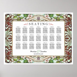 PENELOPE 01 A - Wedding Seating Chart - Medium