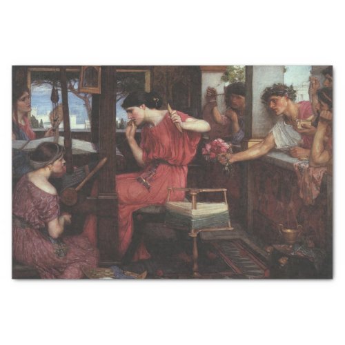 Penelope and the Suitors by J W Waterhouse _ 1912 Tissue Paper