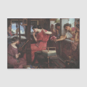 Penelope and the Suitors by J W Waterhouse - 1912 Tissue Paper