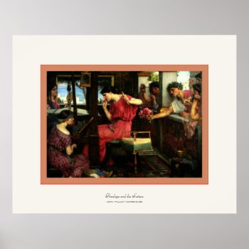 Penelope And The Suitors ~ John W.waterhouse Poster by VintageFactory at Zazzle