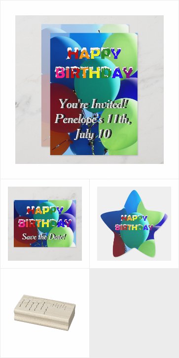 Penelope Balloon Birthday Party