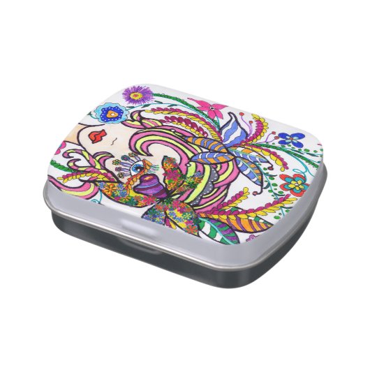 “Penelope” Girl Candy Tin/Pill Box Candy Tin (Side)