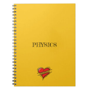 Penelope Heart Yellow Notebook