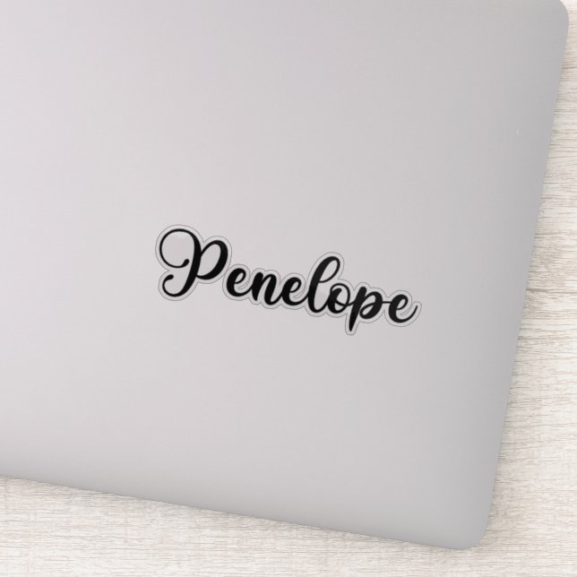 Penelope Name - Handwritten Calligraphy Sticker (Detail)