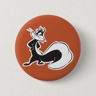Penelope Posing Pinback Button
