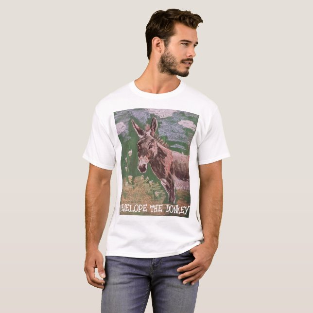 Penelope the donkey YOU TUBE SHIRT  (Front Full)