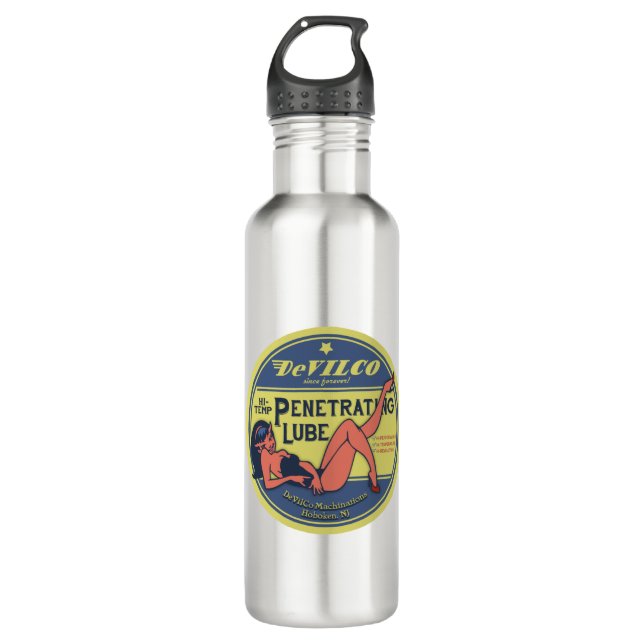 Penetrating Lube Stainless Steel Water Bottle (Front)