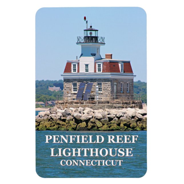 Penfield Reef Lighthouse, Connecticut Flexi Magnet (Vertical)