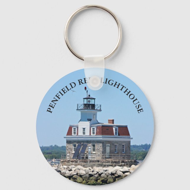 Penfield Reef Lighthouse, Connecticut  Key Chain (Front)