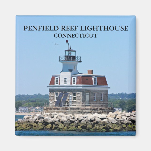 Penfield Reef Lighthouse, Connecticut Magnet (Front)