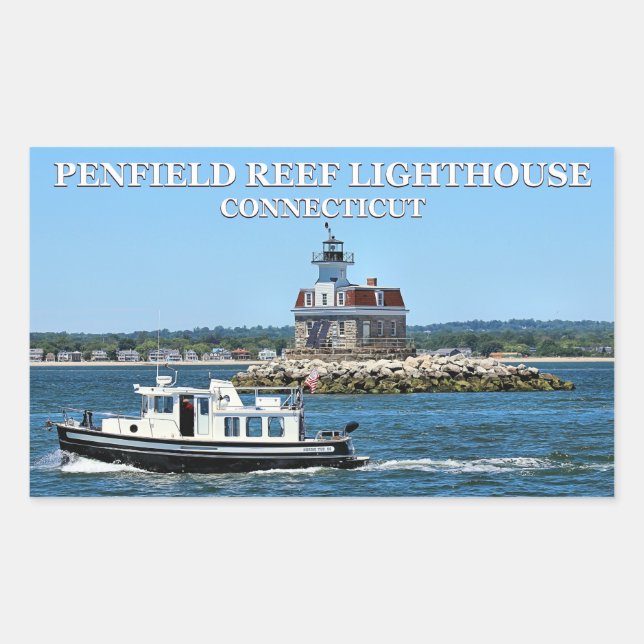 Penfield Reef Lighthouse, Connecticut Stickers (Front)