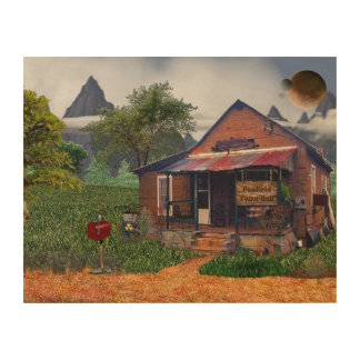 penfield town hall wood wall art