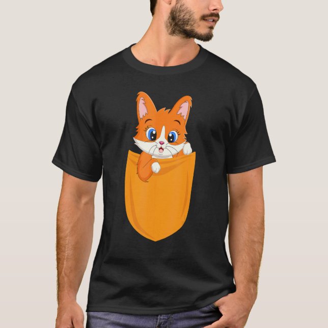Pengal Cat In Pocket Bengal Cat Costume Bengal Cat T-Shirt (Front)