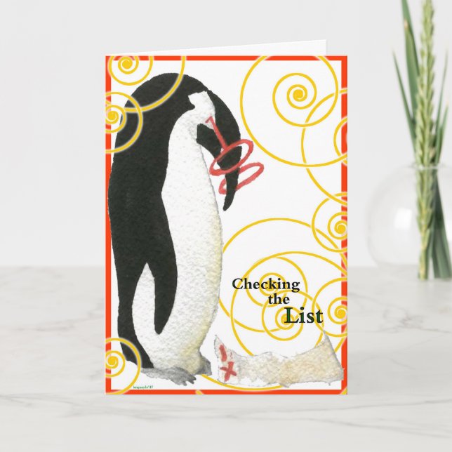 PengiHoliday Fred humourous card (Front)