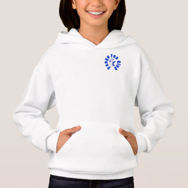 Pengu Happy Penguin Fun Club(Blue-W) Kids Hoodie (Front)