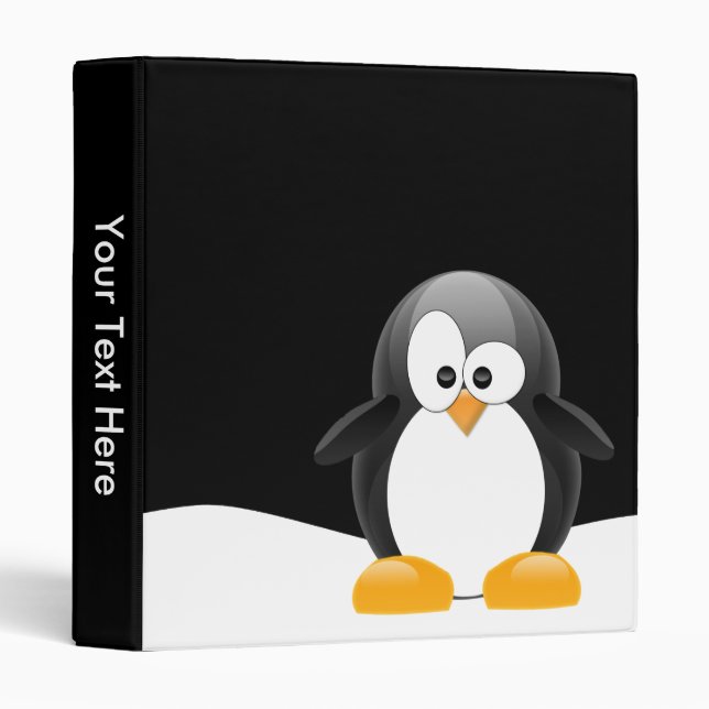 Penguin 3 Ring Binder (Front/Spine)