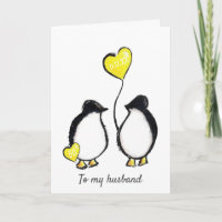 Penguin 50th Golden wedding anniversary husband