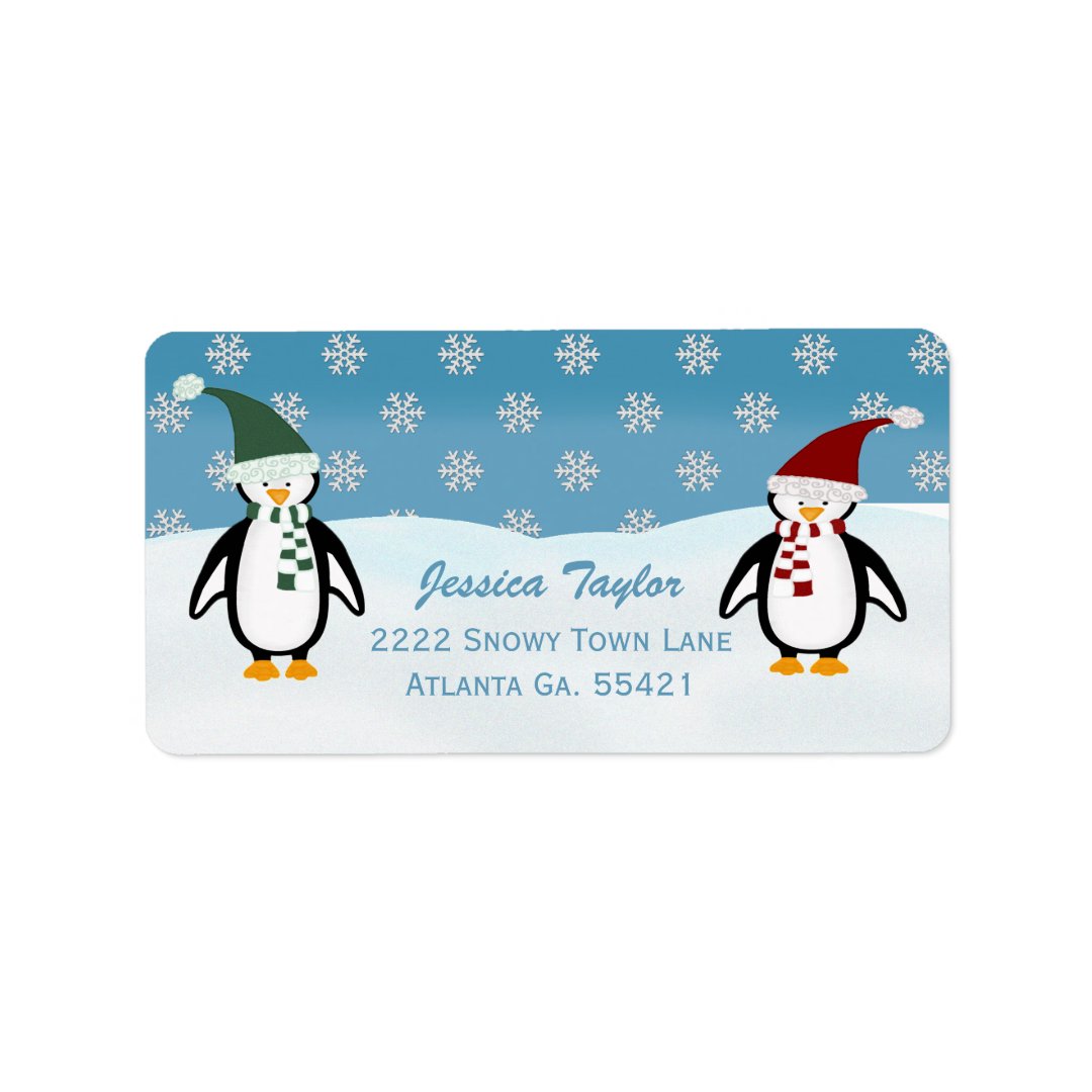 Penguin Address Labels | Zazzle