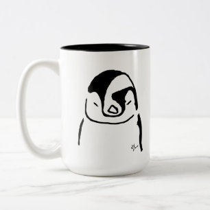 Penguin - Adolf Lorenzo Two-Tone Coffee Mug